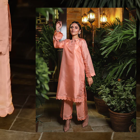 Peach Marigold Silk